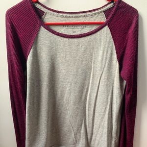 Aeropostale Long Sleeve Baseball Tee